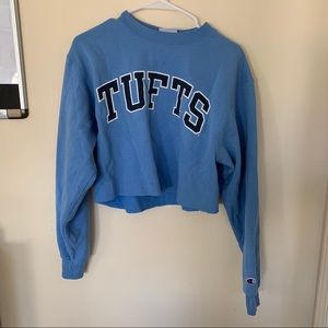 Cropped Tufts Sweatshirt